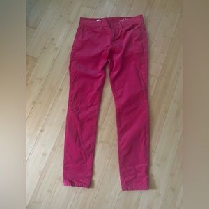 GAP size 27/4 r pink corduroy legging/jean